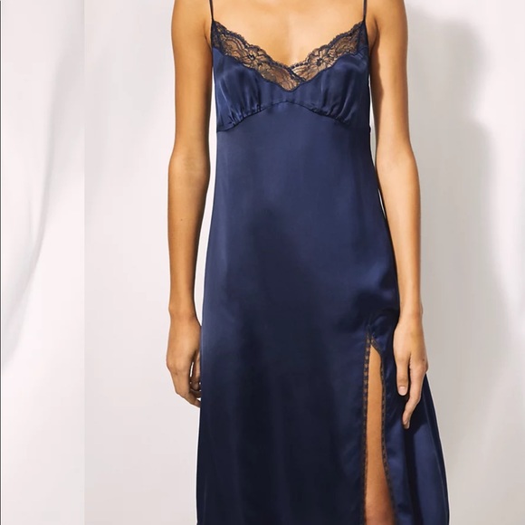 Aritzia Wilfred Ophelia Dress, Pure Indigo, Size 00 - Picture 2 of 10